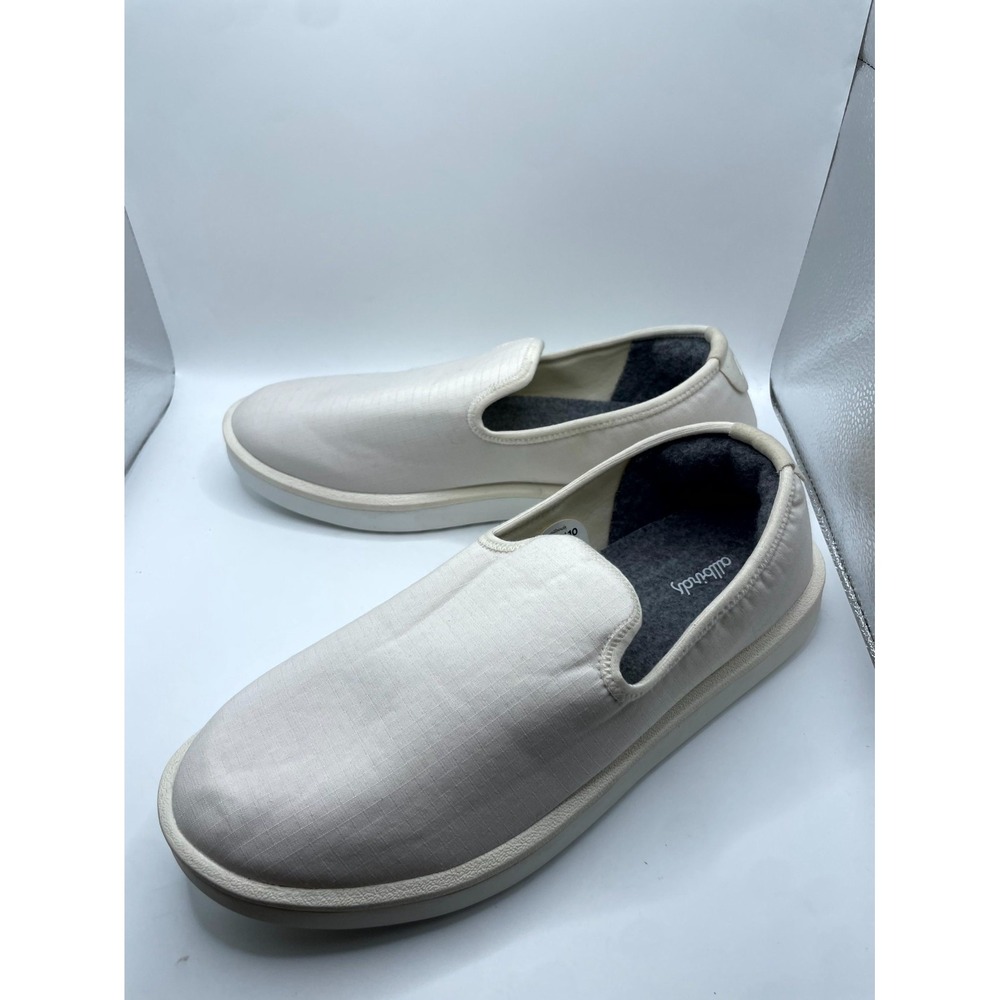 Allbirds Wool Lounger Sneakers Mens US 10 Natural White Slip On Casual Shoes